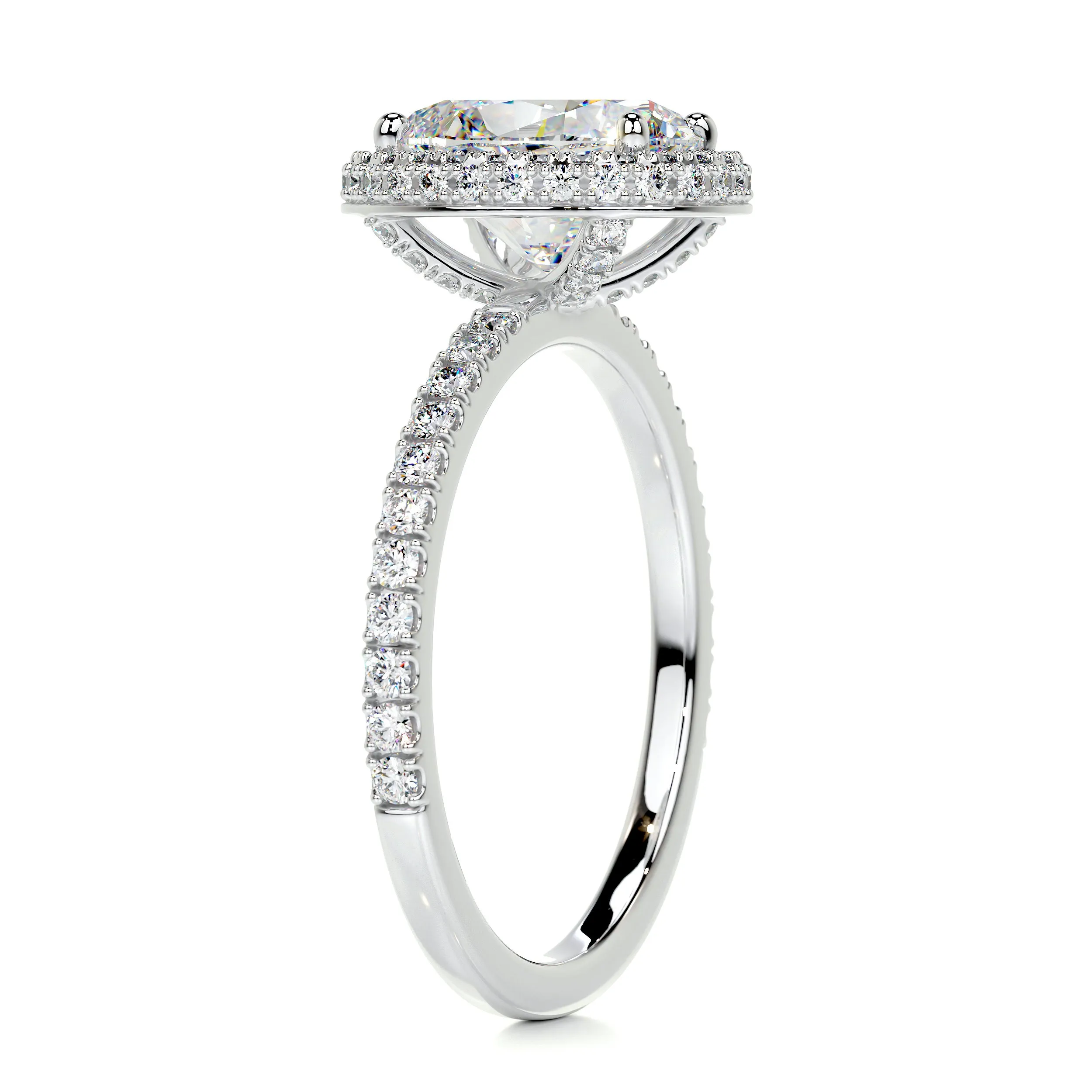 Parker Moissanite & Diamonds Ring -Platinum