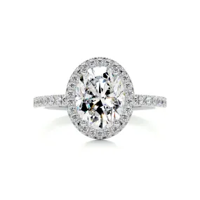 Parker Moissanite & Diamonds Ring -Platinum