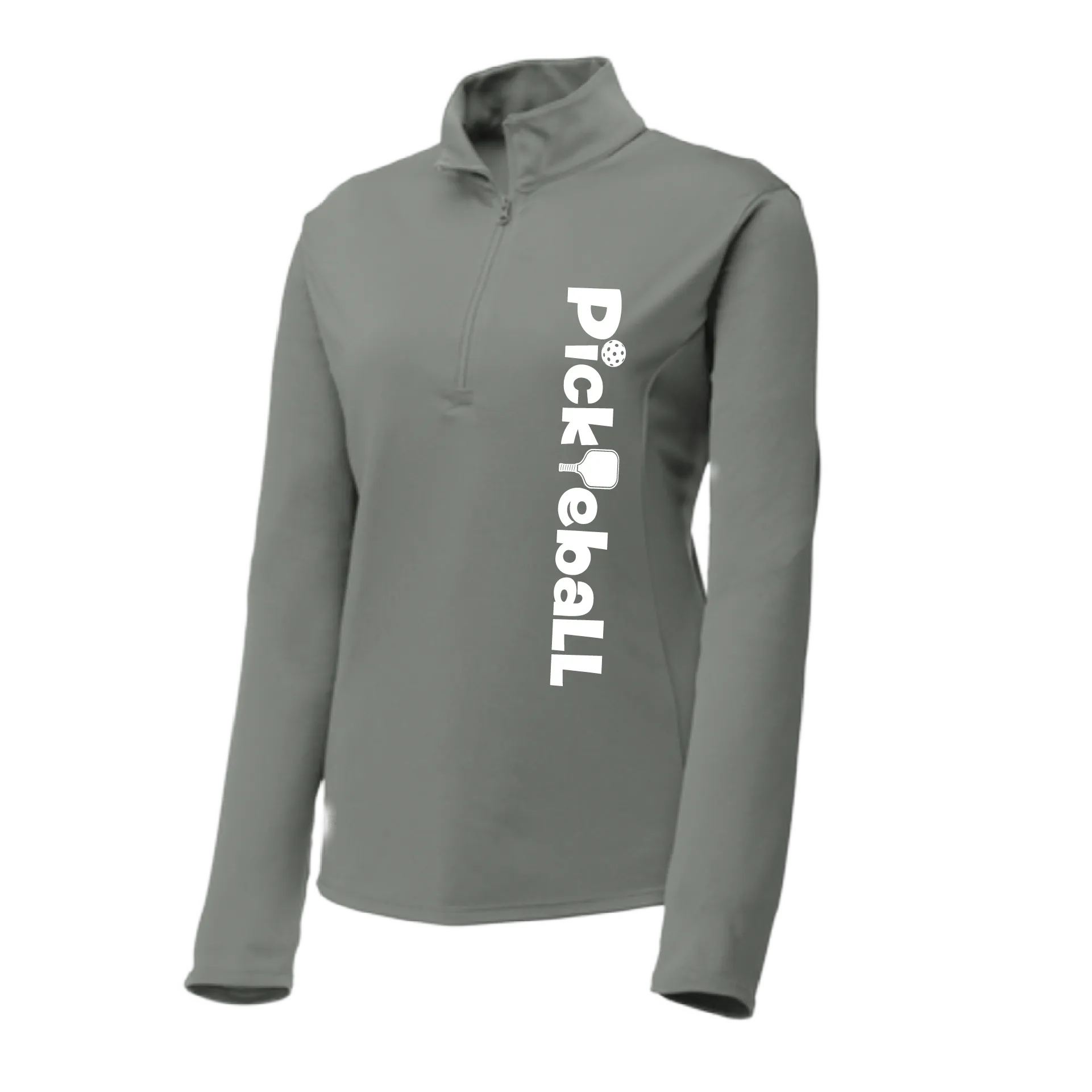 Pickleball Horizontal (Customizable) | Women's 1/4 Zip Pullover Athletic Shirt | 100% Polyester