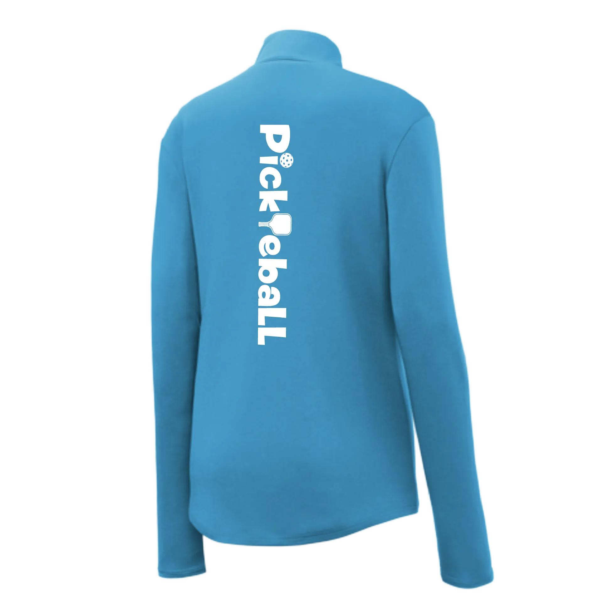 Pickleball Horizontal (Customizable) | Women's 1/4 Zip Pullover Athletic Shirt | 100% Polyester