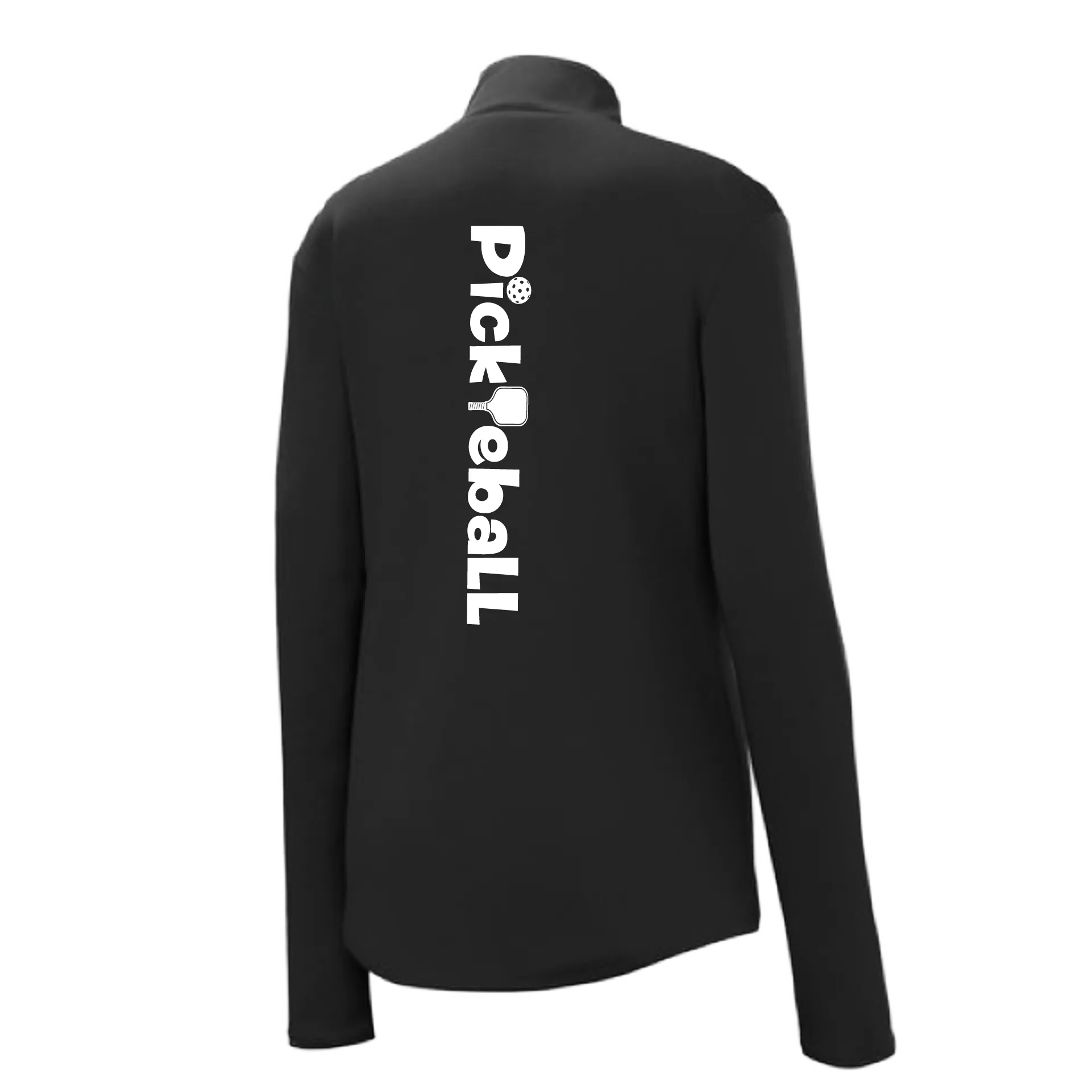 Pickleball Horizontal (Customizable) | Women's 1/4 Zip Pullover Athletic Shirt | 100% Polyester