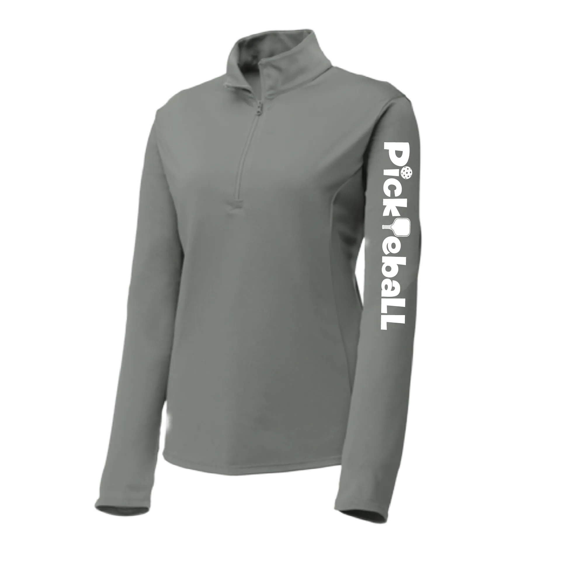 Pickleball Horizontal (Customizable) | Women's 1/4 Zip Pullover Athletic Shirt | 100% Polyester