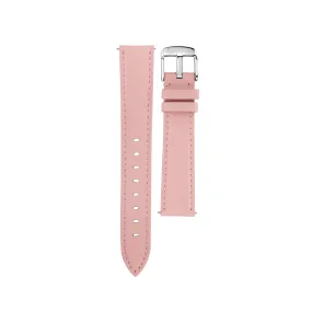 Pink leather strap silver