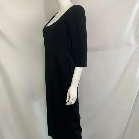 Ralph Lauren VTG Black Label Scoop Neck Midi Dress