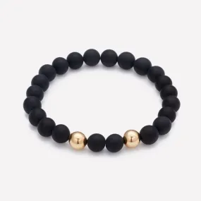 RAMI BRACELET 8MM - 2 BEADS (MEN)