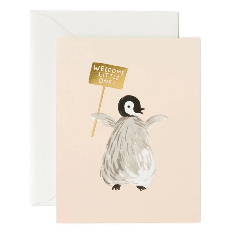 RIFLE PAPER CO. | Penguin Welcome Baby Card