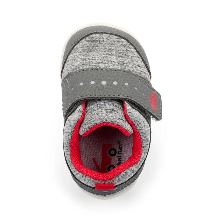 Ryder (First Walker) Infant Shoe -  Gray Jersey