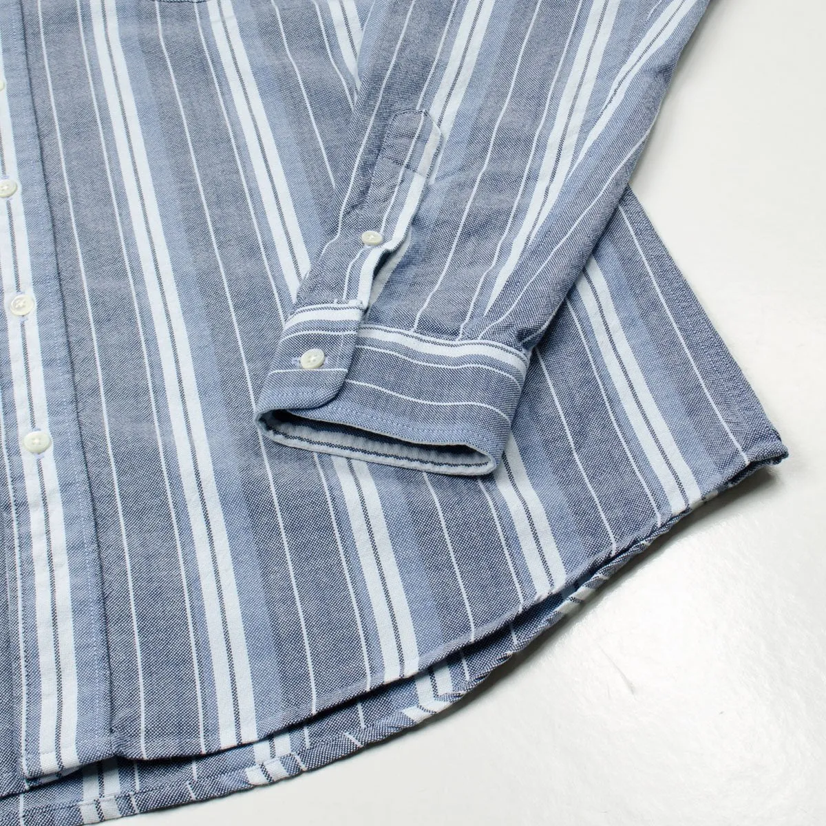 Schnayderman's - Oxford Indigo Stripe Shirt - Blue & White