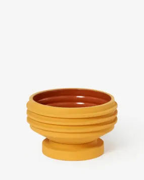 Strata Plant Vessel – Yellow Terracotta