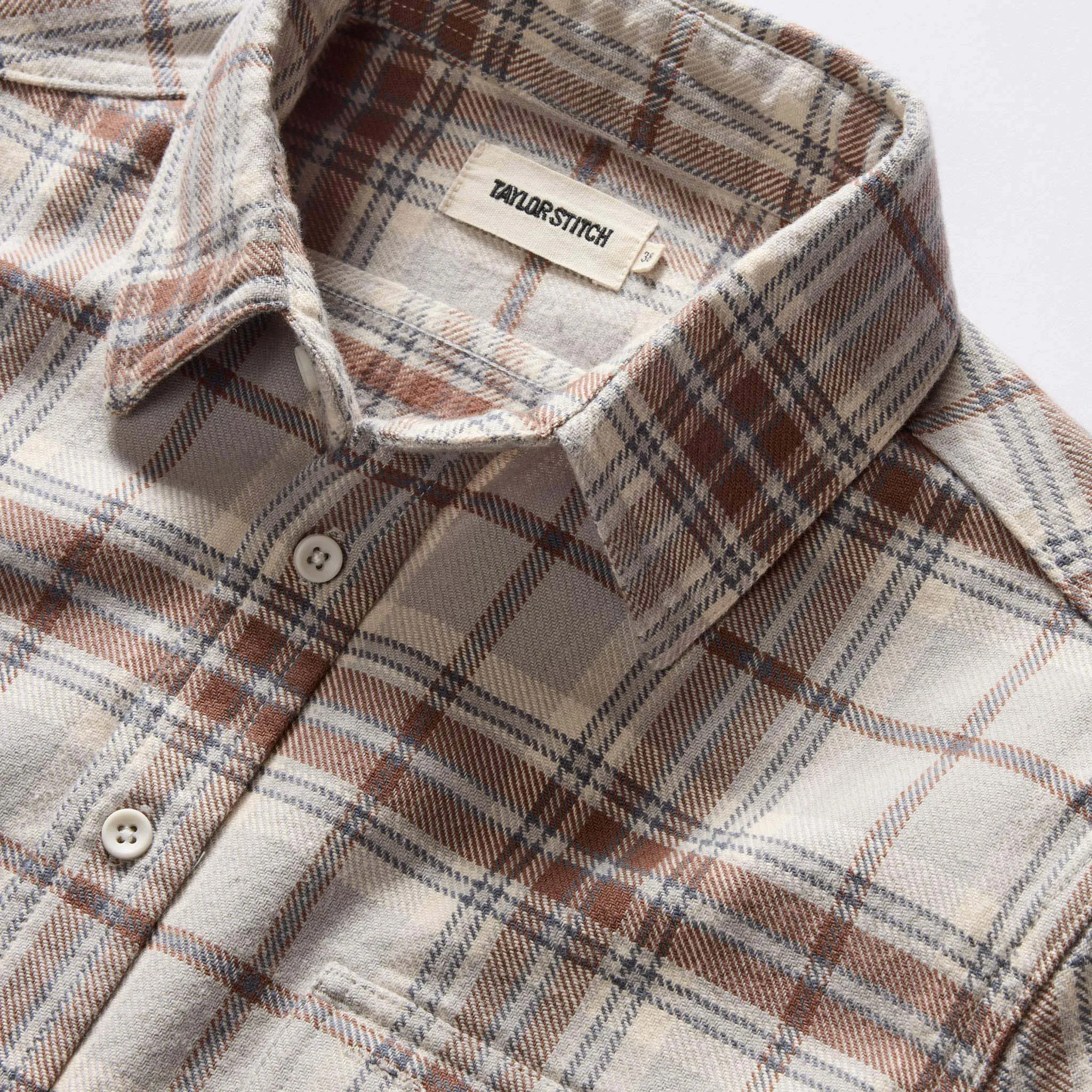 The Ledge Shirt in Redwood Plaid