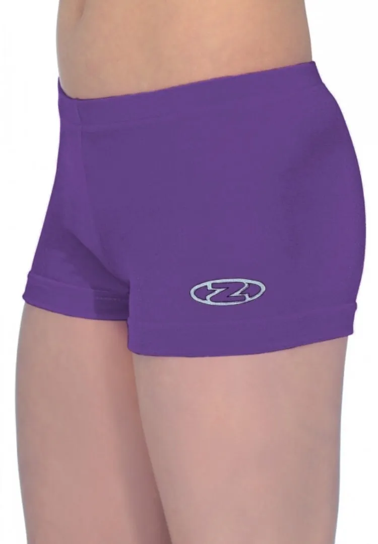 THE ZONE Smooth Velour Hipster Gymnastic Shorts Z2000