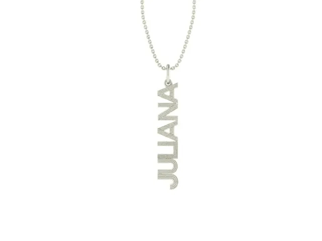 Vertical Name Necklace