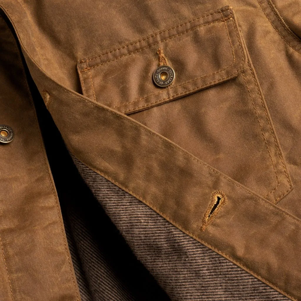 Waxed Canvas Field Jacket | Khaki