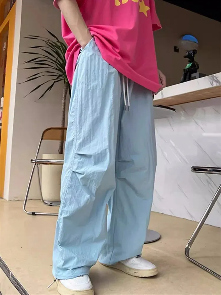 Wide Leg Parachute Pants