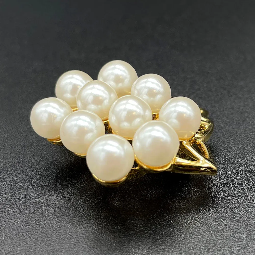 【カナダ輸入】 ヴィンテージ NAPIER パール フローラル ブローチ/Vintage NAPIER Pearl Floral Brooch